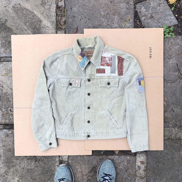 Instagram photo of reworked Levi corduroy jacket